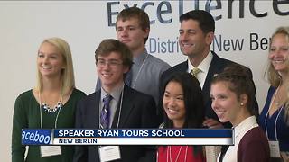 Speaker Ryan visits students in New Berlin, tours high school