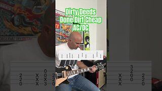Dirty Deeds Done Dirt Cheap AC/DC Guitar Lesson + Tutorial #acdc #guitar #angusyoung #lesson