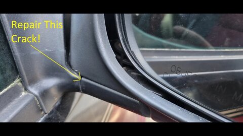 Repair a car mirror housing with plastic welding for $12