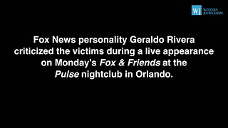 Geraldo Rivera In Hot Water For His Comments About Orlando Victims