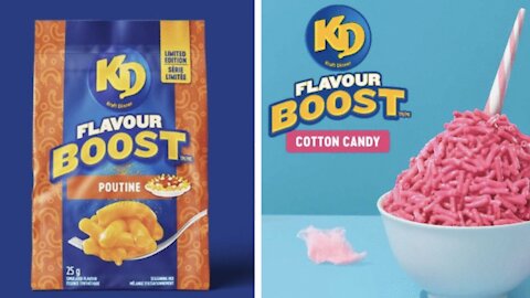 You Can Now Get Poutine, Cotton Candy & 4 Other WTF Flavours Of Kraft Dinner In Montreal