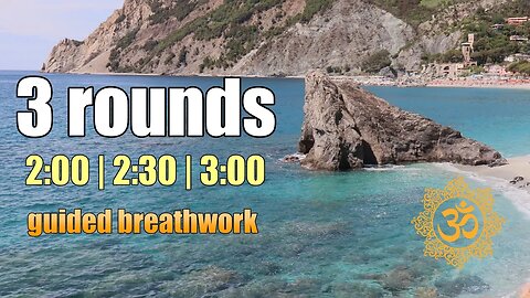 Wim Hof Guided Breathing - 3 rounds with OM MANTRA ॐ