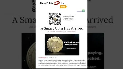 Article "Unicoin" A Smart Coin Has Arrived +Free 100u
