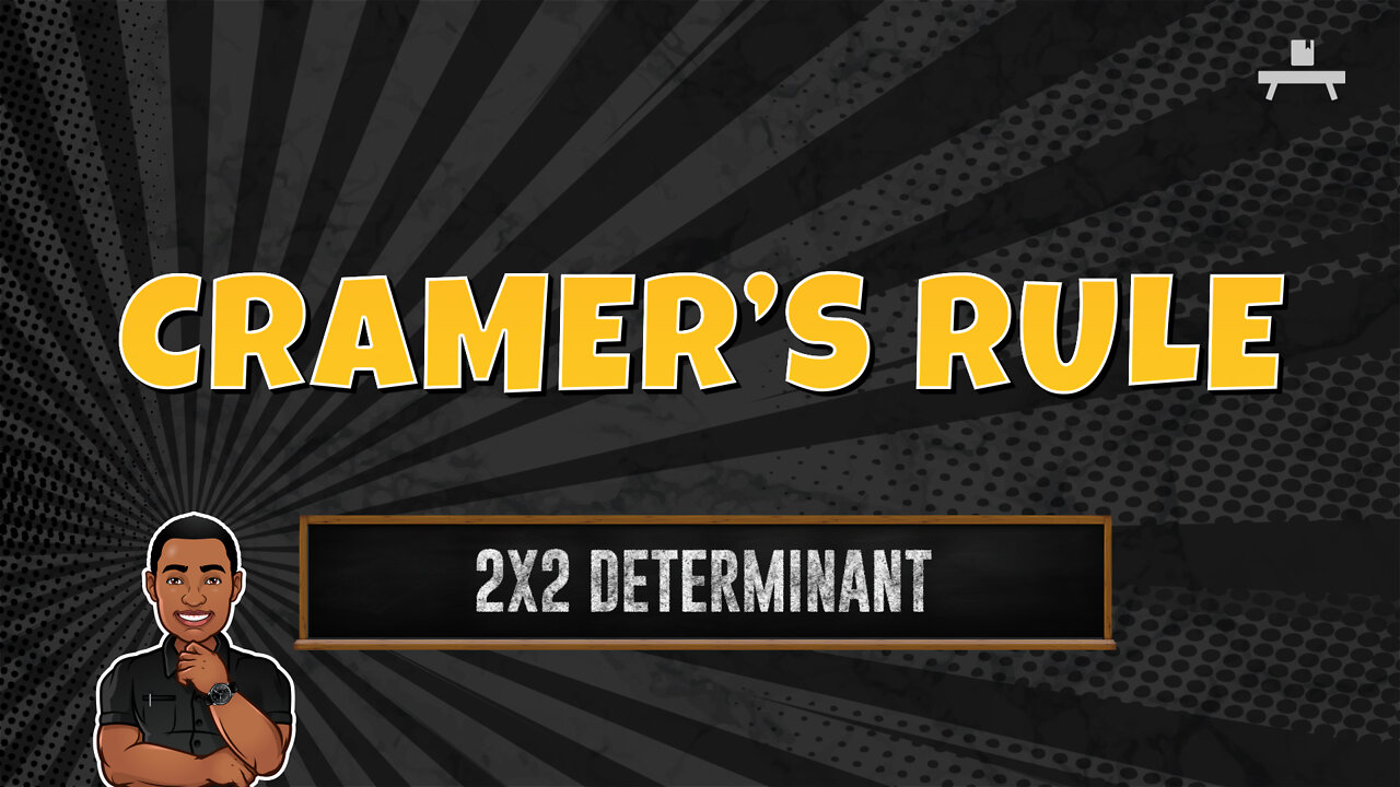 Cramers Rule 2x2 Determinant 7409