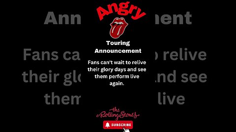 The Rolling Stones' Epic Tour Announcement #shorts #rollingstones #rocknroll