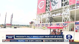 President's rally brings many from out of state