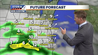 Rain returns Tuesday evening