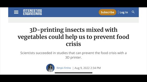 3D printed insects for food? UK schools on a 3day week? UK supermkts ration water. Ketchup shortage?