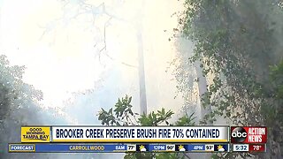 Brooker Creek Preserve closed as crews fight brush fire