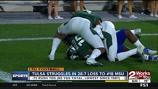 TU Football Struggles in Loss vs #18 MSU