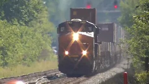 CSX I135 Intermodal Train From Sterling, Ohio September 16, 2023