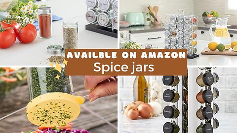 Amazon Latest Spice Jars Collection/ Spice Orgnaizers/ Kitchen usefull Gadget/ Space Saving
