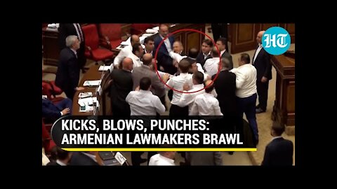 Watch: Mass brawl in Armenian parliament; how lawmakers kicked, punched each other