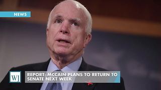 Report: McCain Plans To Return To Senate Next Week