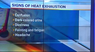Signs of heat exhaustion