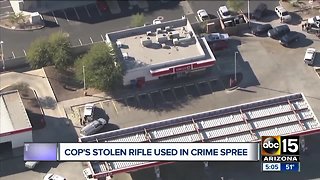 Officer's stolen rifle used in Valley crime spree