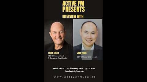 Active FM interview with John Vuong and Shaun Enslin