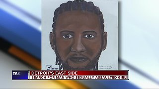 Sketch of suspect released in sexual assault of 14-year-old Detroit girl