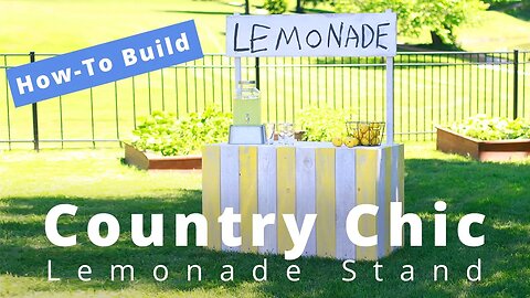 How to Build a Vintage Country Chic Lemonade Stand | DIY Project | Woodworking Project