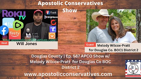 Live @9pm Douglas County | Ep. 587 APCO Show w/ Melody Wilcox for Douglas Co BOC District 2