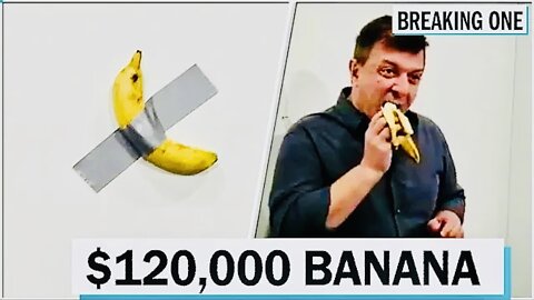 $120K Banana Art Gets Eaten by Rival Artist - Onlookers Stunned