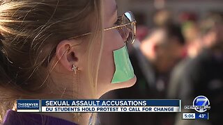 Hundreds of DU students and faculty gather to raise awareness of sexual assaults on campus