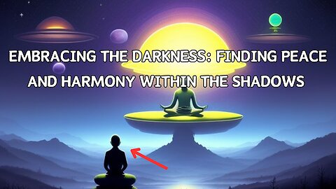 Embracing the Darkness: Finding Peace and Harmony within the Shadows 🌑✨