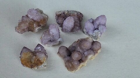 Amethyst Spirit Quartz Clusters, Spirit Quartz, Cactus Quartz Crystals, Fairy Quartz Crystals