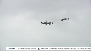 MD National Guard flyovers honoring frontline workers