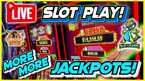 🔴 MORE MORE LIVE SLOTS! MORE MONSTER JACKPOTS! AT THE LONGHORN!