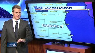 Wind chill advisory begins Thursday night