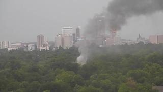 Firefighters on scene after smoke seen billowing from midtown home