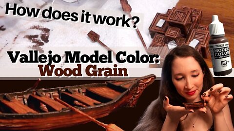 Wood Grain in Vallejo Model Color - Paint Review