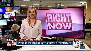 Peru, Indiana junior high student arrested for thefts