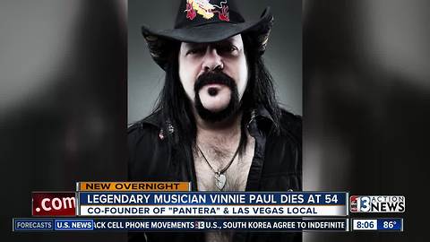 Vinnie Paul, musician and Las Vegas local dies at age 54