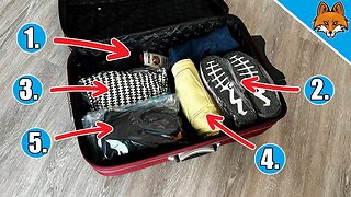 12 (secret) Suitcase Packing Tricks EVERYONE should know💥(46% More Space)🤯