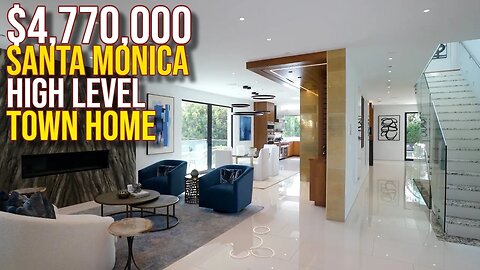 Touring $4,770,000 Santa Monica Top Town Home