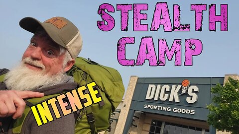 Stealth Camping Behind Dick's Sporting Goods and Target / Stealth Camp Overnight Solo