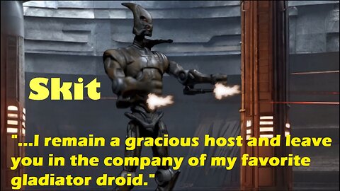 Star Wars Dash Rendar Skit #5 - Dash Battles Prince Xizor's Gladiator Droid