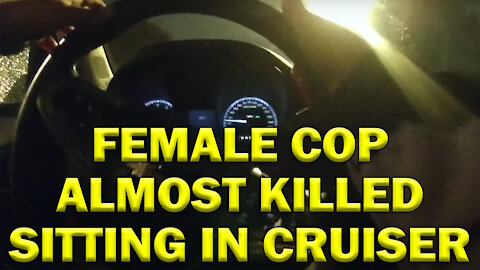 Sitting In Cruiser Leads To Close Call For Female Cop On Video - LEO Round Table S06E48b