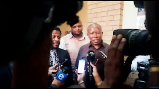 SOUTH AFRICA - Johannesburg - Malema and Ndlozi in court for assault (Video) (khj)