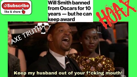 4/8/22 Will Smith Banned from the Oscars for 10 years ...LMAO🤣🍑