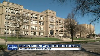 Washington High School student with top GPA wins Grand Glam for senior prom