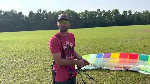 How to kite with a ground handeling wing from Apco called the Adama with Ppg Tommy