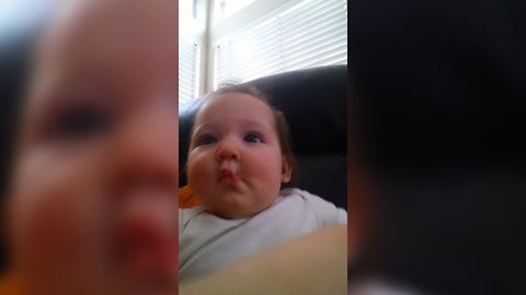 Baby Makes Adorable Fish Face