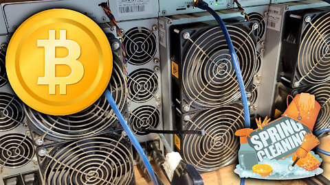 Asic Mining Farm - Summer Cleaning, Dusting out All Miners!!