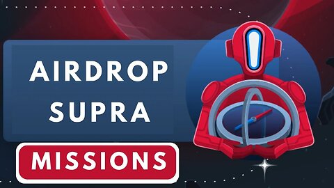 Airdrop crypto Supra Projet crypto Complétez Missions Web3