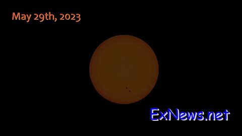 Sunspots Over Vernon, VIDEO taken May 29th 2023