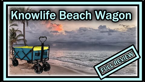Knowlife Folding Wagon Cart with Wheels, Beach Wagon Shopping Cart FULL REVIEW
