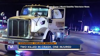 Two killed in crash, one injured in Delray Beach